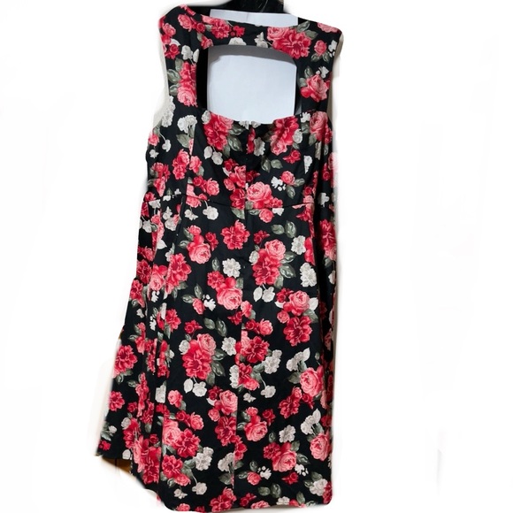 Torrid Black and Pink Floral Dress - Picture 11 of 16